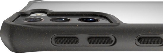 ITSkins Feroniabio Pure cover voor Samsung Galaxy S21 - Level 2 bescherming - Transparant & zwart — extra foto 0