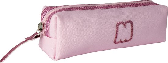 Half Glitter Pink etui - 22 cm lang