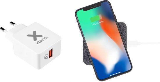 Xtorm Draadloze oplader voor mobiele apparatuur - QI - Wit — extra foto 0