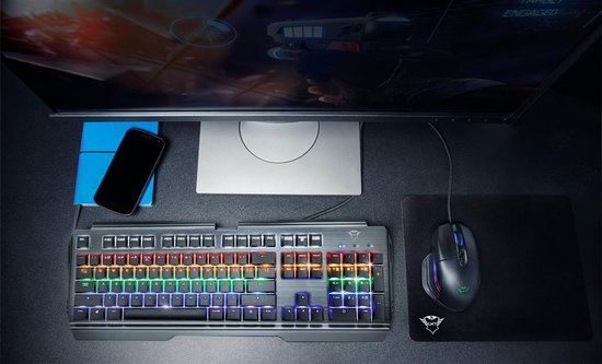 GXT 877 Scarr - Gaming Toetsenbord - Mechanisch - Verlicht - Zwart, Metallic — extra foto 5