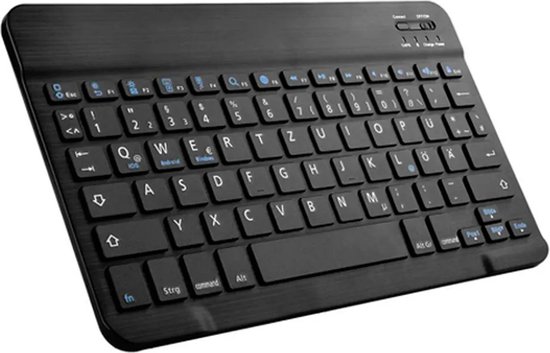 Just in Case Galaxy Tab A8 Vintage Bluetooth Keyboard Cover - QWERTZ - Grey