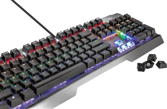 GXT 877 Scarr - Gaming Toetsenbord - Mechanisch - Verlicht - Zwart, Metallic — extra foto 9