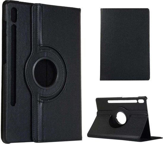 Just in Case tablet Hoes geschikt voor Samsung Galaxy Tab S7 - 360° Draaibare Tablet Hoes - Zwart — extra foto 0
