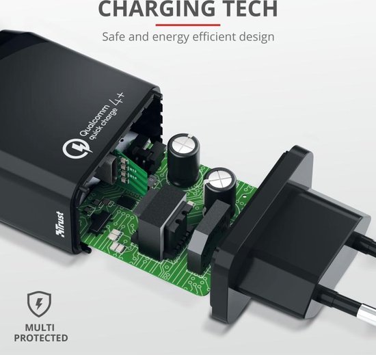 Trust VELOX18 USB-C WALL LADER QC4+ 18W — extra foto 0