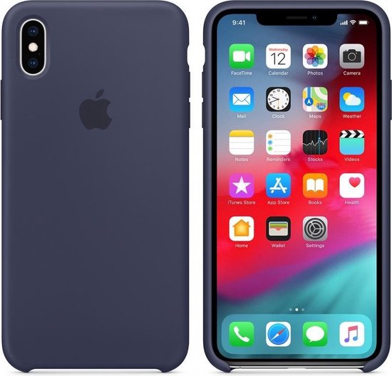 Apple Siliconen Back Cover voor iPhone XS Max - Blauw — extra foto 0