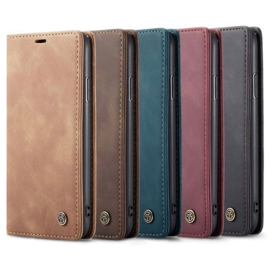 Caseme - Bookcase - Samsung Galaxy A34 - Bruin — extra foto 0