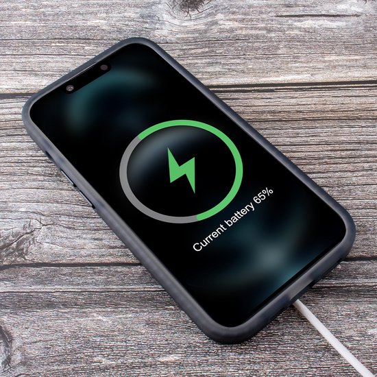 iPhone 13 / 14 hoesje Geschikt voor (Apple) MagSafe - Camerabescherming – Mat Zwart — extra foto 0
