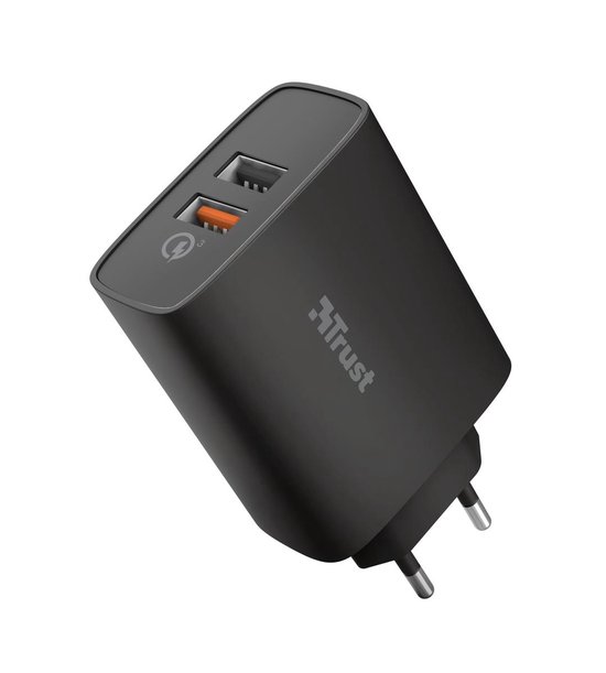 Trust Qmax - USB A + A Muurlader - QuickCharge 3.0 - 30 W — extra foto 0