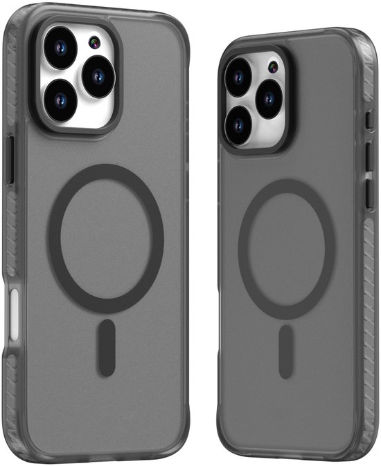 Mobile5 - iPhone 16 Pro Max Magsafe-Compatible Backcover - Zwart met Lens Design