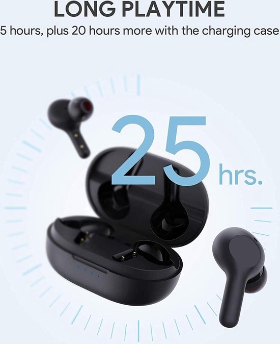 Aukey Draadloze In-ear Oordopjes - 5 uur Speeltijd - Zwart — extra foto 0