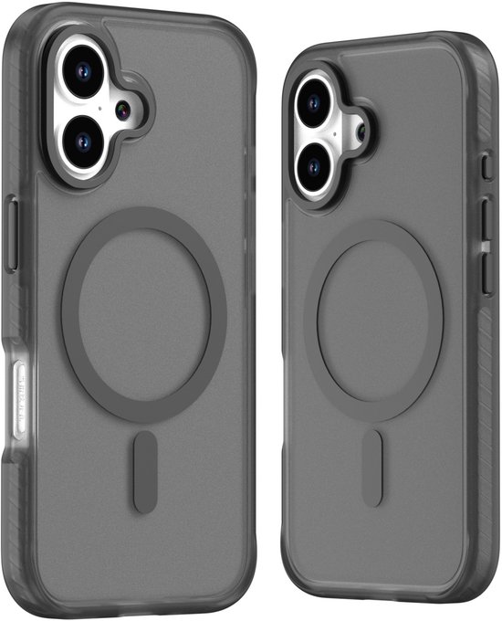 Mobile5 - iPhone 16 - Magsafe - Compatible Backcover - Zwart met Lens Design