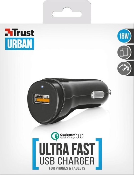 Ultra Fast USB Car Charger with QC3.0 and auto-detect — extra foto 0