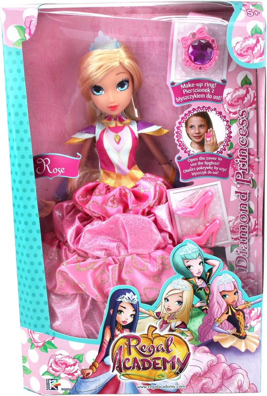 Regal Academy - Pop - Diamond Princess Rose - met Lipgloss Ring — extra foto 0